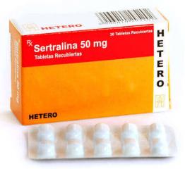 Sertralina 50 mg, Tabletas Recubiertas