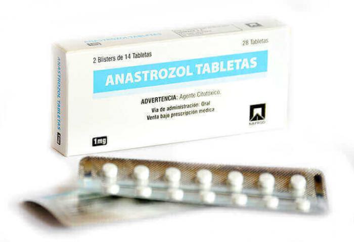 Anastrozol 1 mg, Tabletas