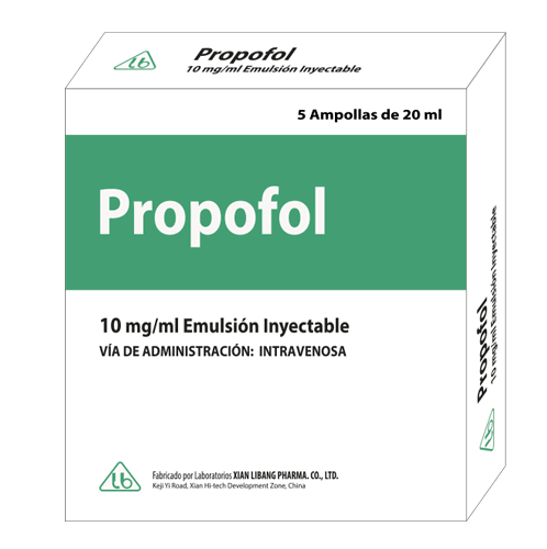 Propofol 10 mg/ml, Emulsión Inyectable